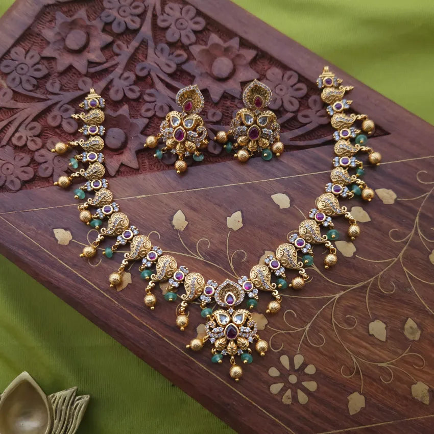 Aarna Real Gold Inspired Neckpiece