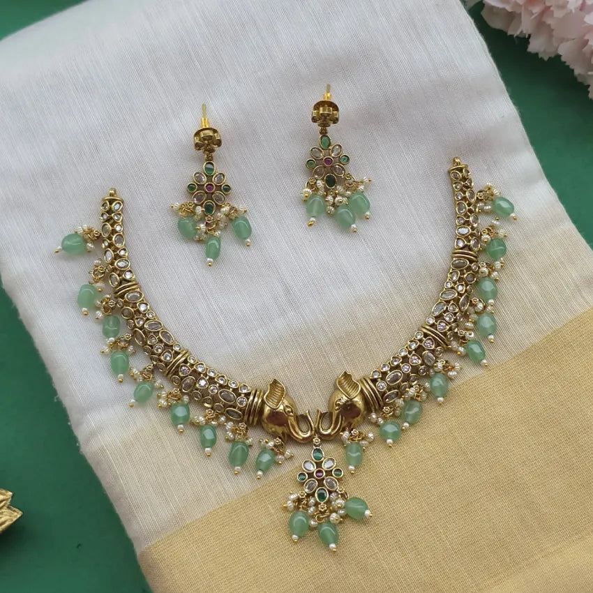 Adhirai AD Necklace - Party Wear