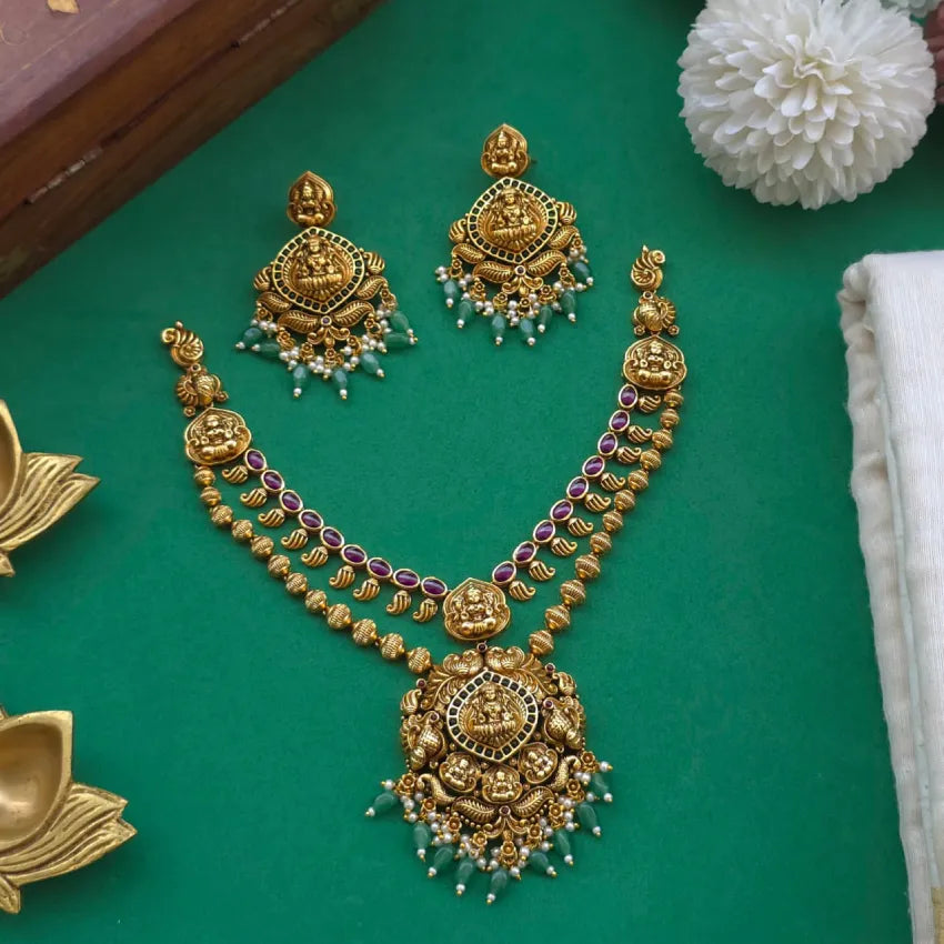 Rasmika Dual Layer Necklace (Gold Inspired)