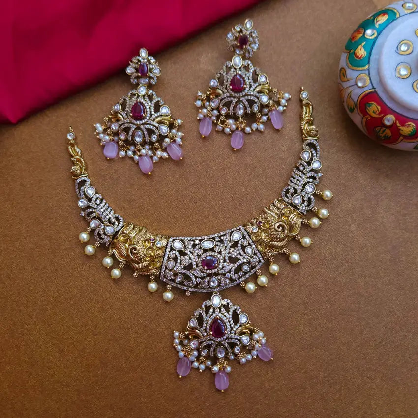 Dhithi Victorian Designer Necklace