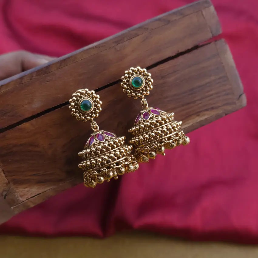 Floral Bridal Jhumka