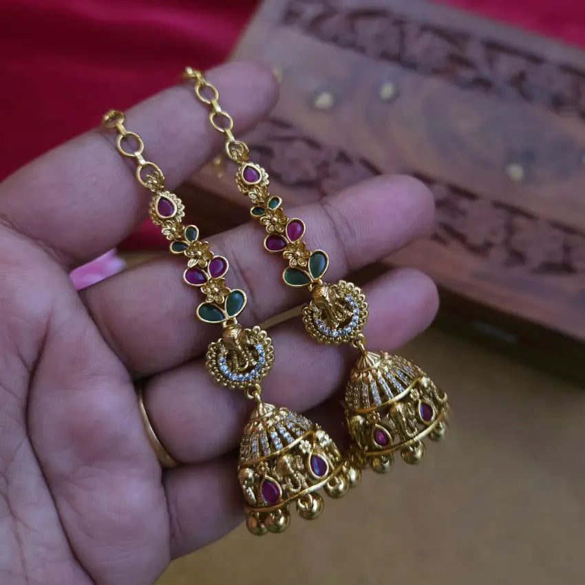 Ganesha Jhumka with Mattal