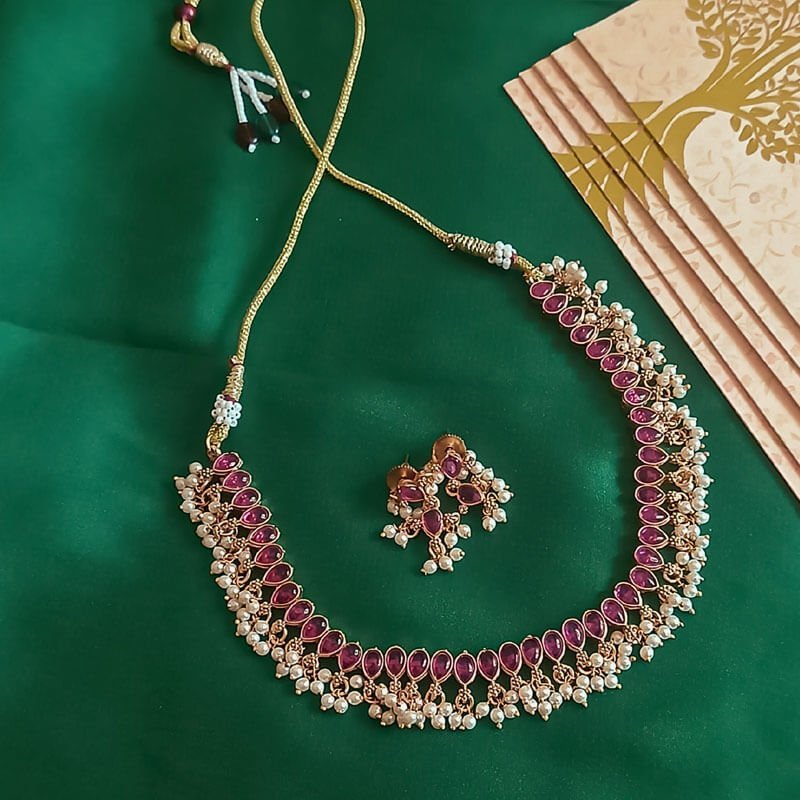 Ivy Red Stone Neckpiece