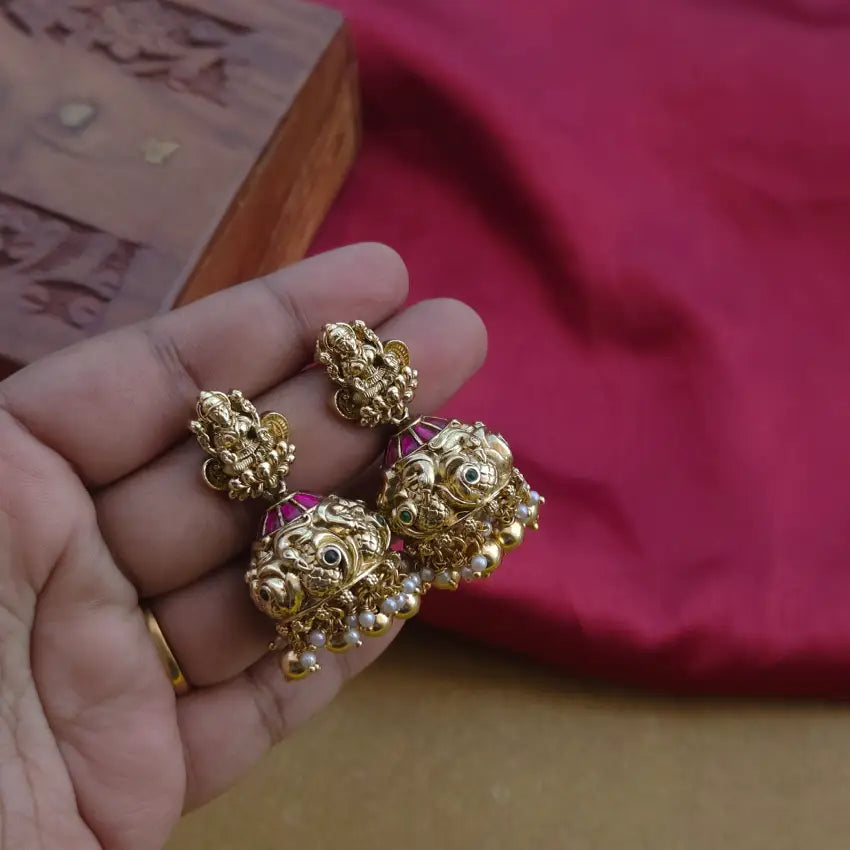 Antique Jadau Jhumka