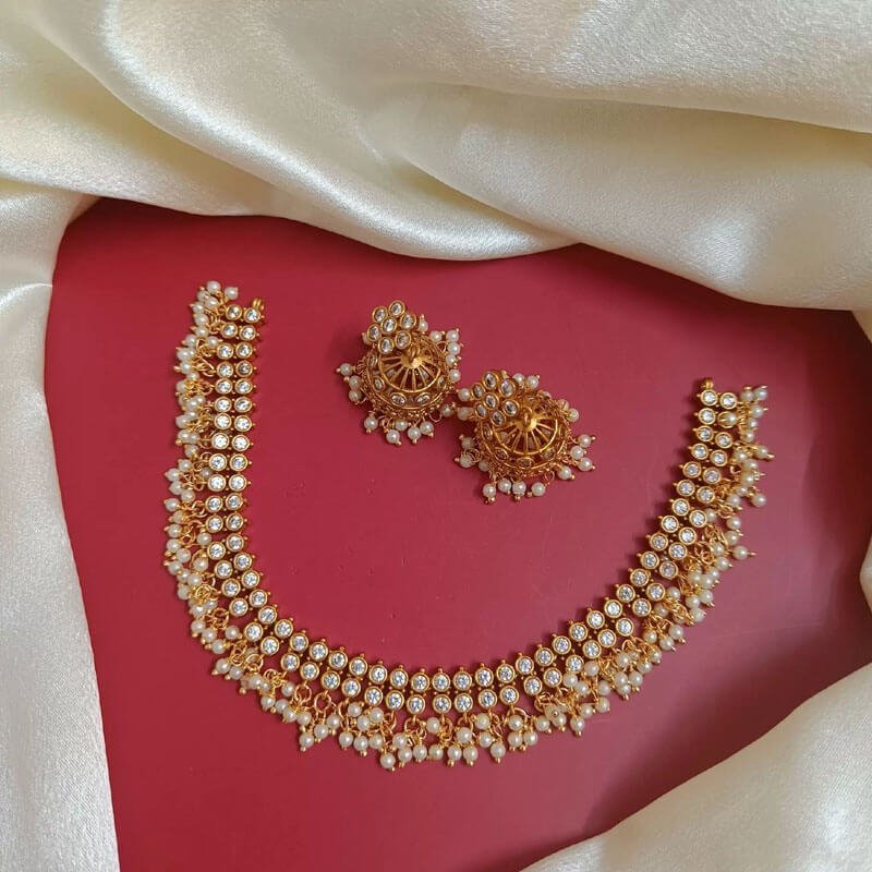 Kayal American Diamond Neckpiece