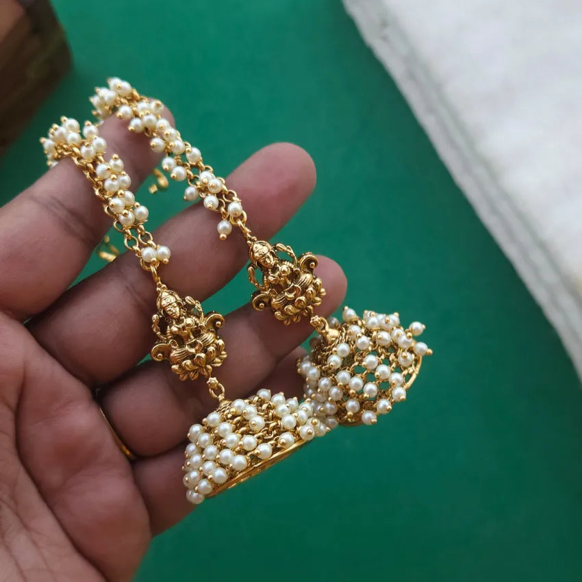 Cluster Pearl Lakshmi Jhumka