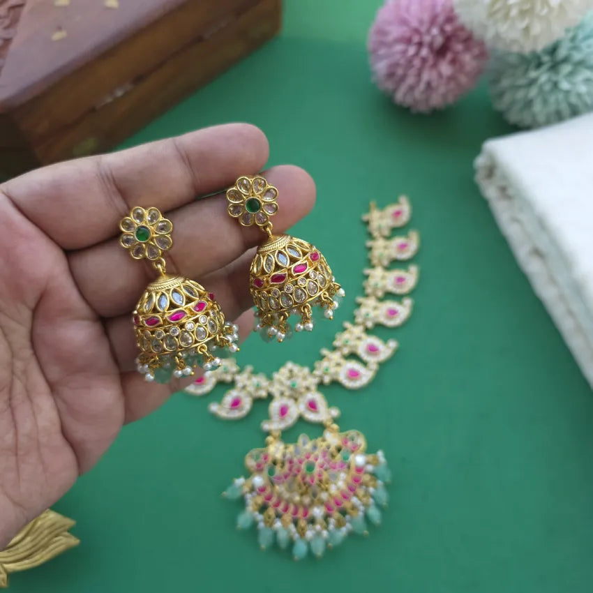 Royal Jadau Kundan Necklace set