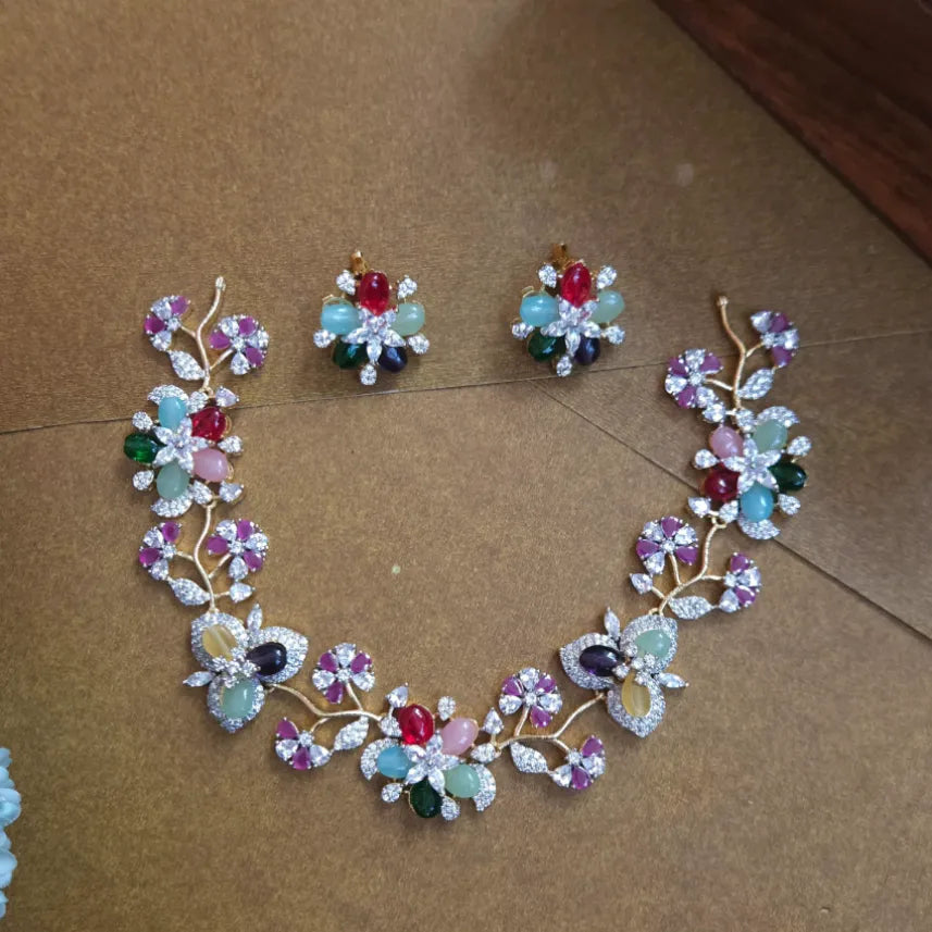 Megara Floral Designer Necklace