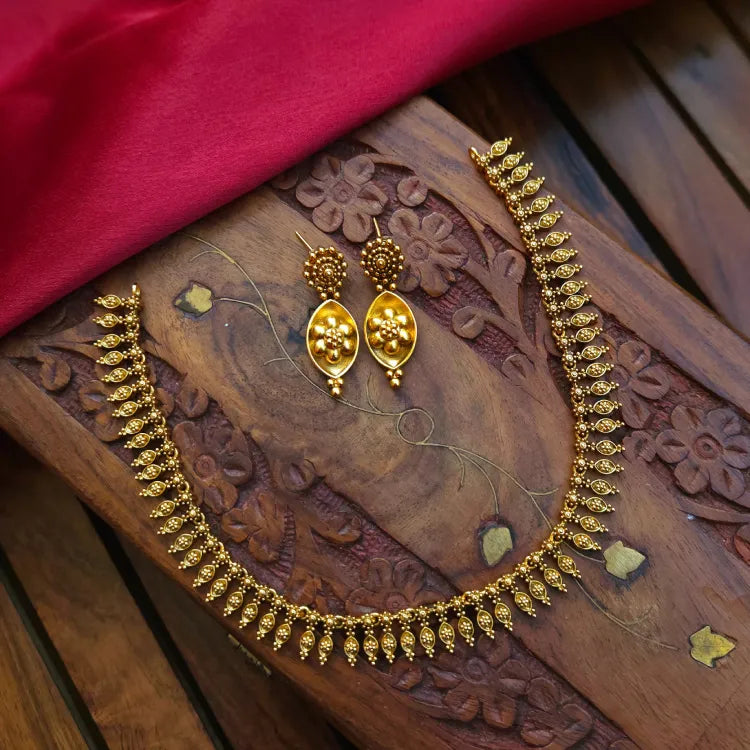 Mullai - Real Gold Inspired Necklace