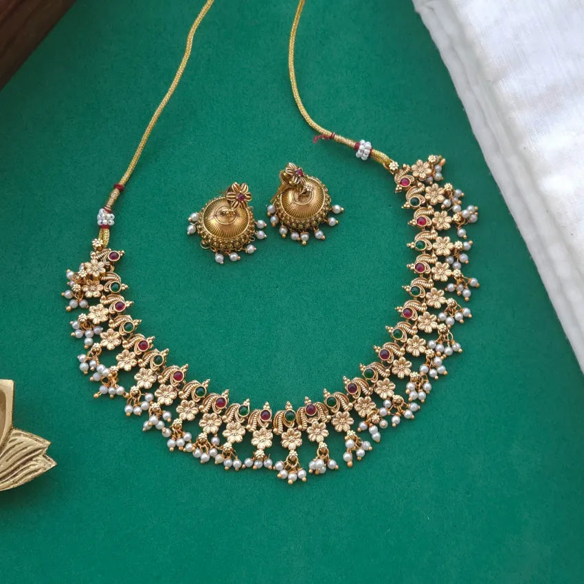 Floral Neckpiece Multi