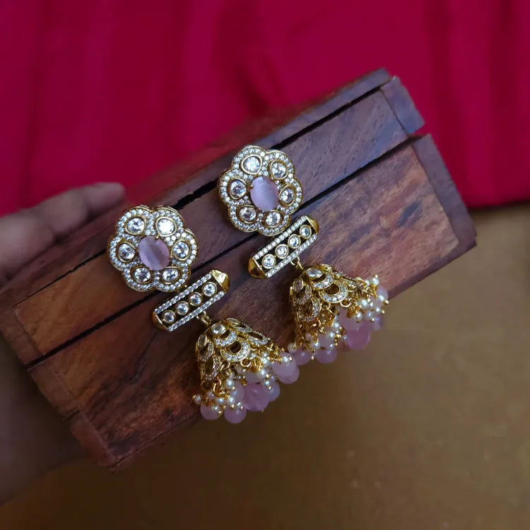 Victorian Floral Bridal Jhumka
