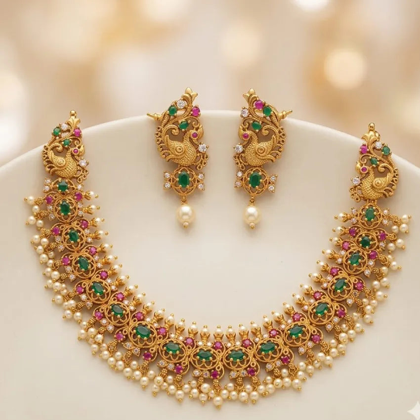 Aaruni Guttapusalu Neckpiece