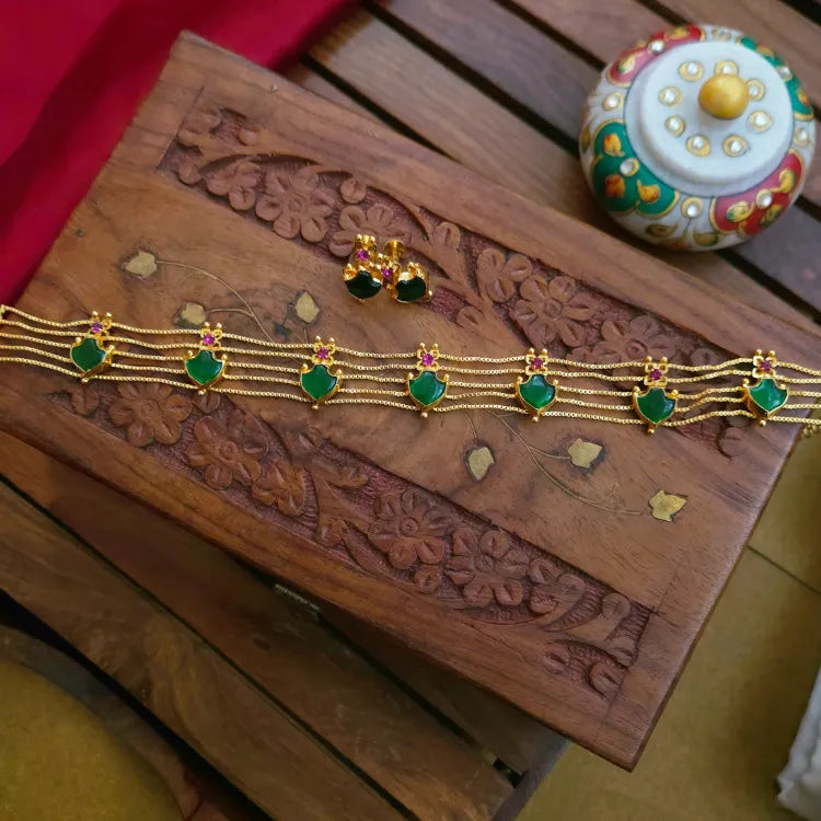 Palakka Real Gold Inspired Choker