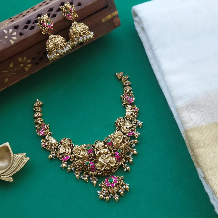 Sruthi 3D Jadau Neckpiece