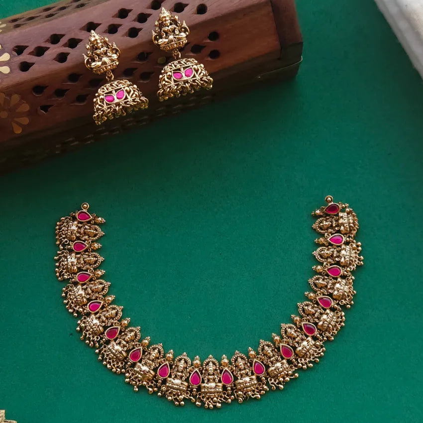 Tharani Jadau Neckpiece
