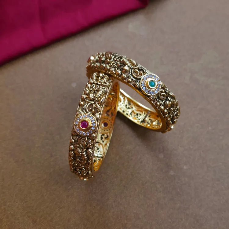 Antique Bridal Peacock Bangles