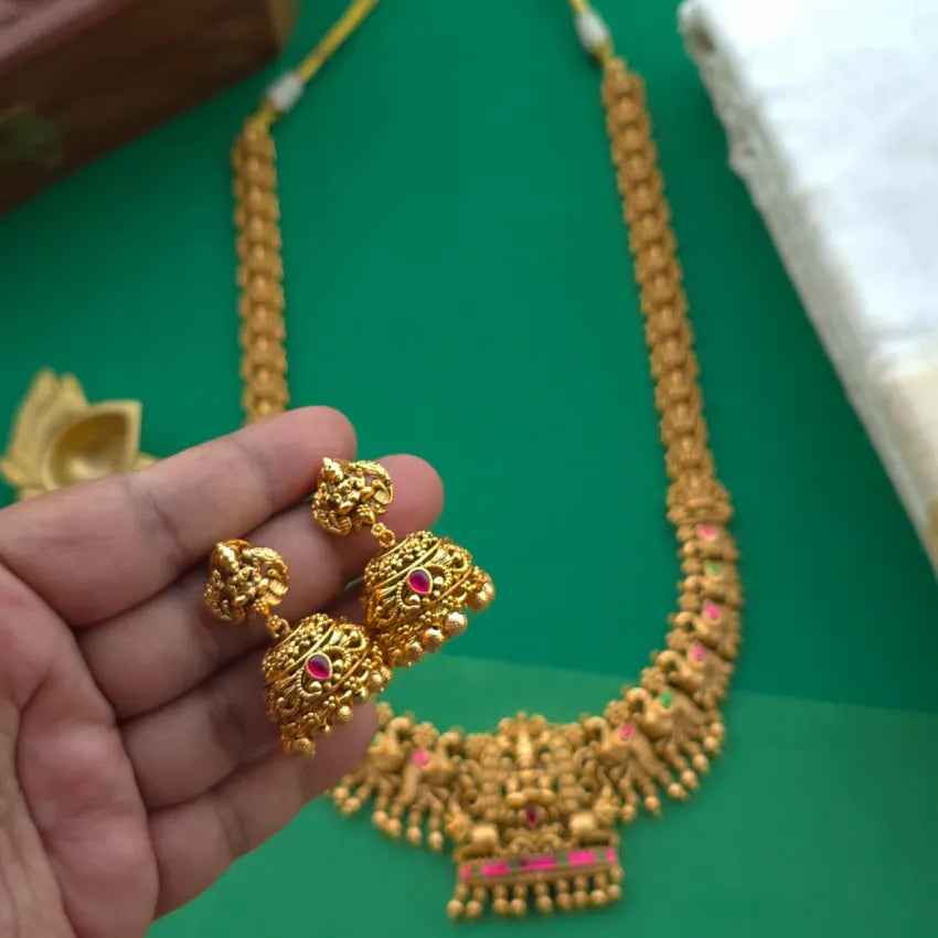 Ambuja Jadau Nakshi Haram - Gold Inspired