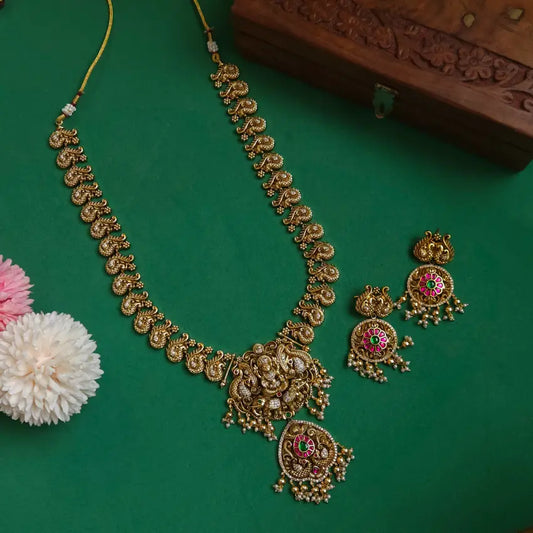 Nagasi Antique Jadau 3D Temple Haram