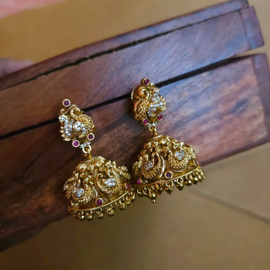 Antique Peacock Jhumka