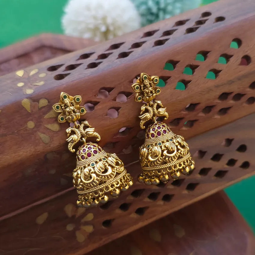 Peacock Lakshmi Jhumka