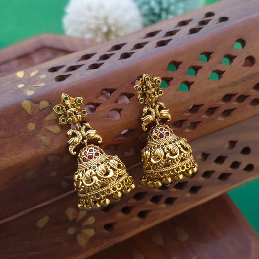 Peacock Lakshmi Jhumka