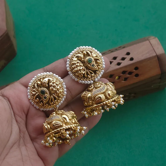 Rukmini Bold Bridal Jhumka