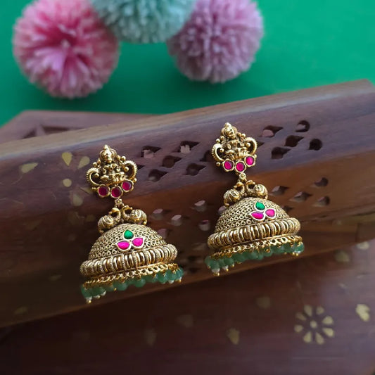 Antique Bridal Bold Jadau Jhumka