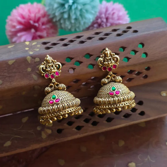 Antique Bridal Bold Jadau Jhumka