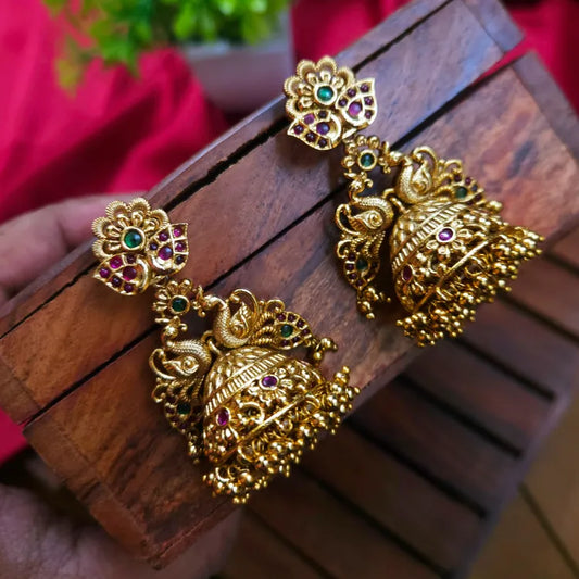 Peacock Bridal Jhumka