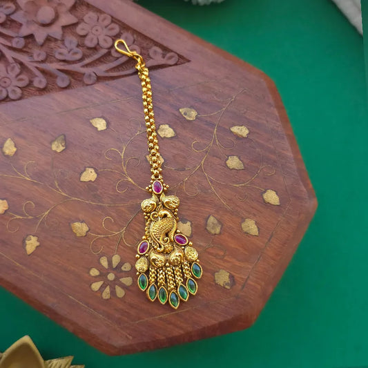 Peacock Maang Tikka