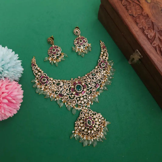 Charita Jadau Victorian Neckpiece