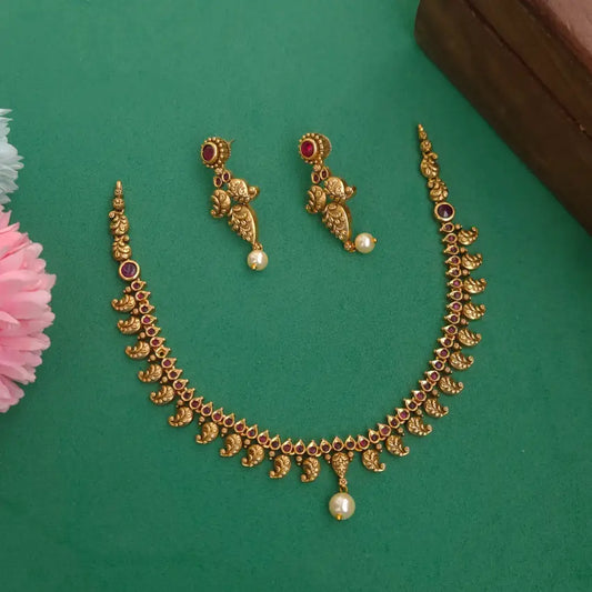 Charu Real Gold Inspired Neckpiece