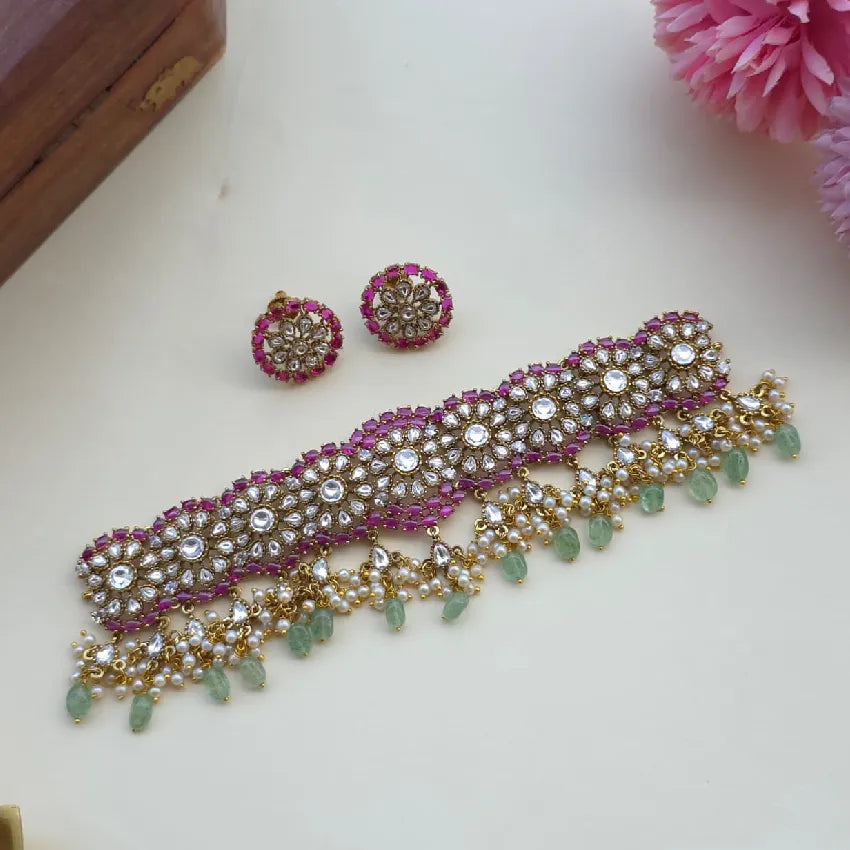 Royal Kemp Kundan choker