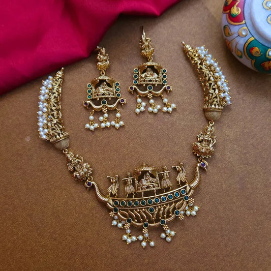 Yaazhini Antique Designer Neckpiece