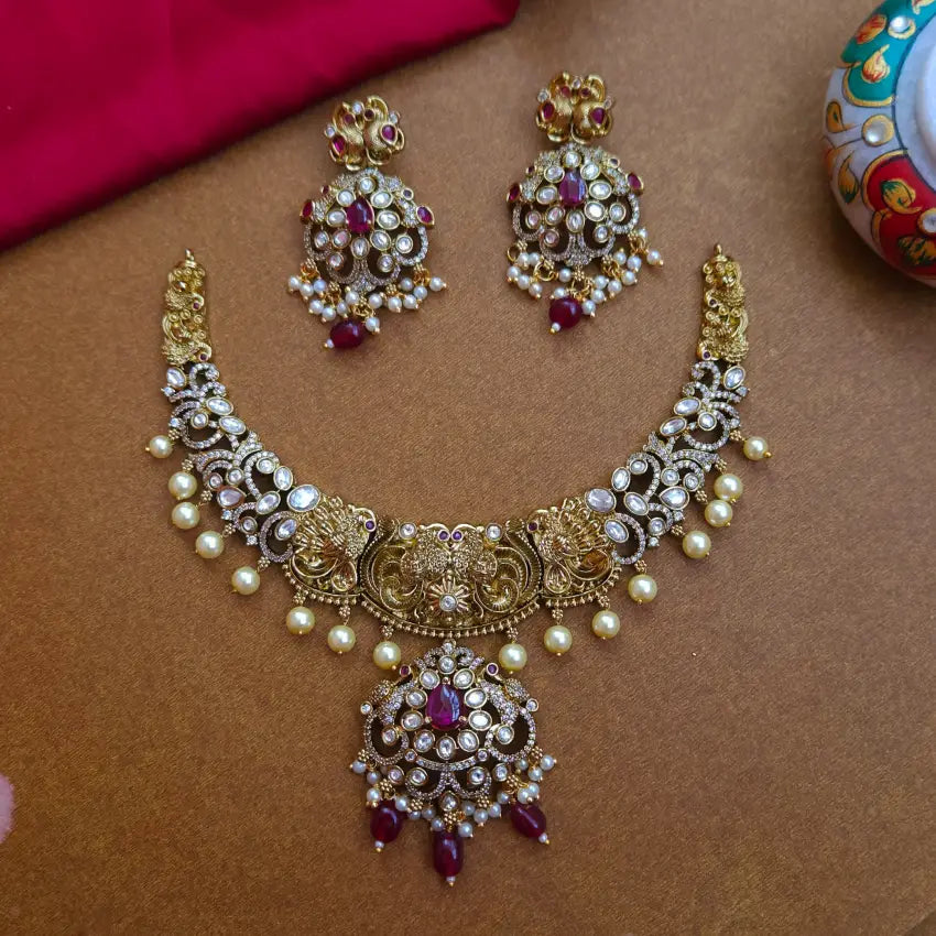 Dhithi Victorian Designer Necklace
