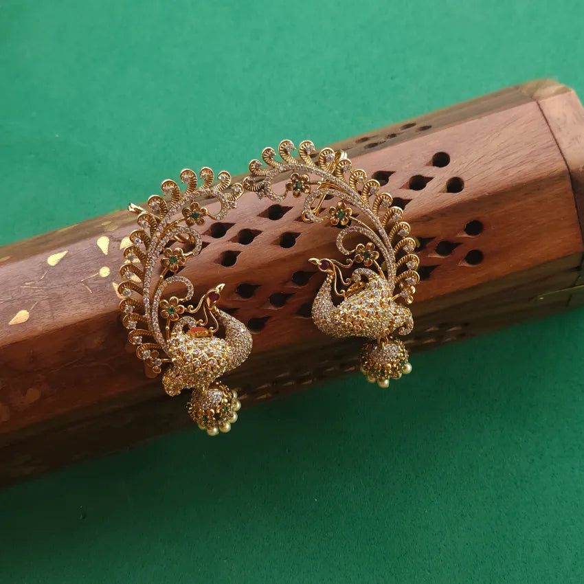 Peacock Earcuff