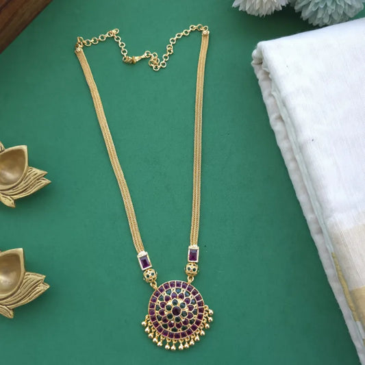 Floral Kemp Haram - Gold Finish