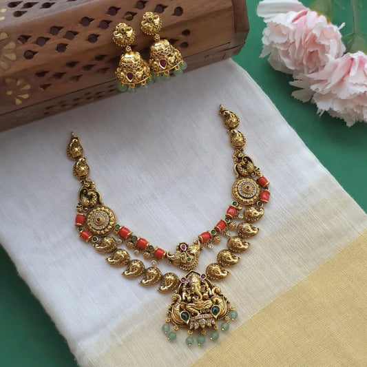 Antique Ganesha Dual Layer Necklace