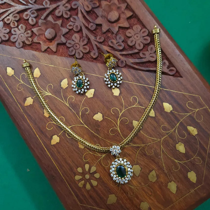 Floral Green Adigai - Green Kids