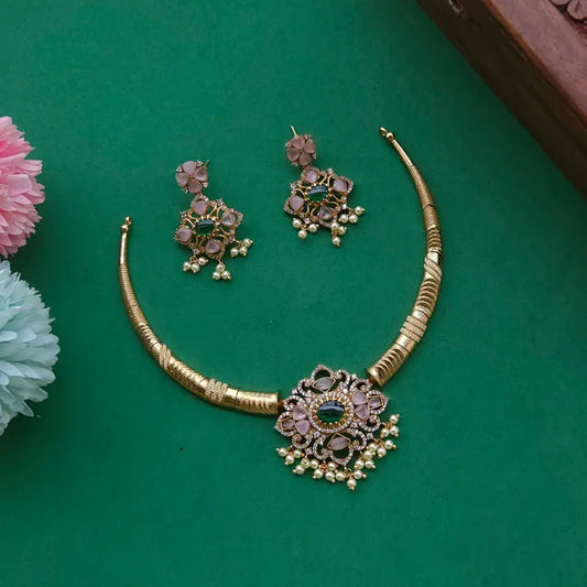 Netra Floral Hasli Necklace