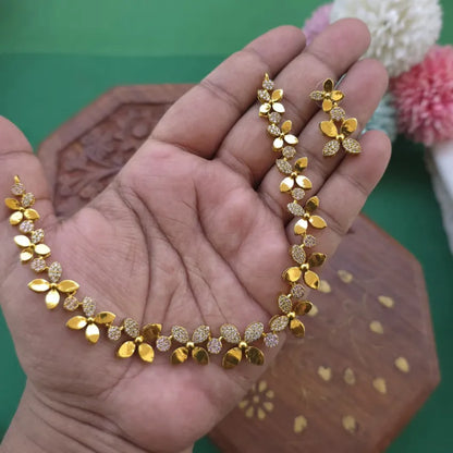 Indo Western Party Wear AD Necklace