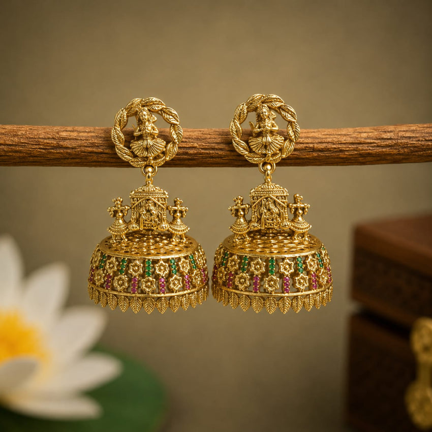 Ainara Palaku Antique Jhumka