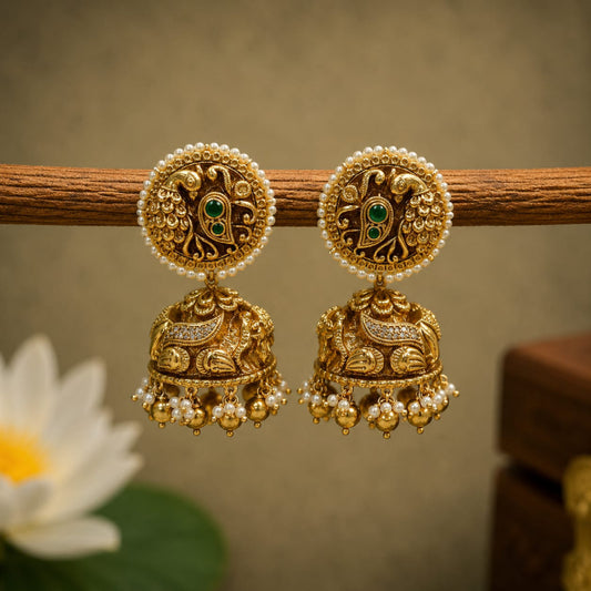 Rukmini Bold Bridal Jhumka