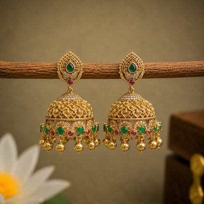 Arumbi Floral Jhumka