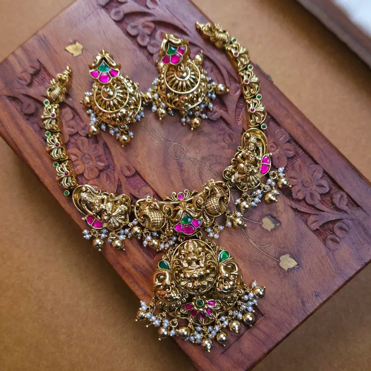 Antique Jaadu Temple Designer Necklace