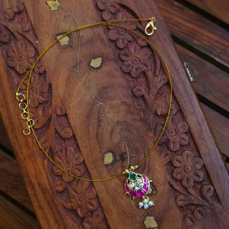 Invisible Kundan Jaadu Necklace