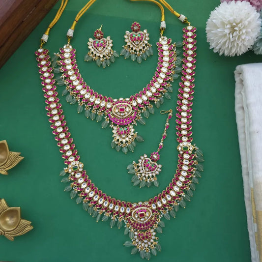 Premium Jadau Bridal Jewelry Set