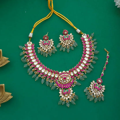 Premium Jadau Bridal Jewelry Set
