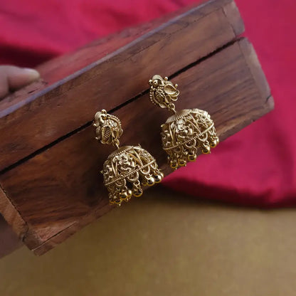 Mayil Real Gold Inspired Jhumka
