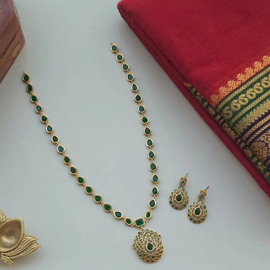 Jothika Inspired Emarald Green Haram